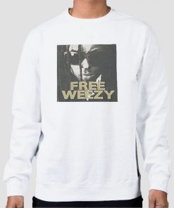Sweatshirt White Free Weezy Poster Mugshot