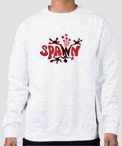 Sweatshirt White Funny Merch Spawn