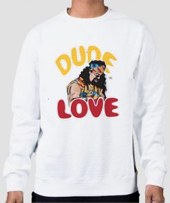 Sweatshirt White Mick Foley Dude Love