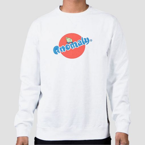 Sweatshirt White Parody Logo Anomaly Merch