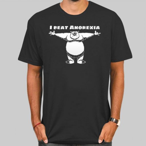 I Beat Anorexia Guy Cartoon Shirt