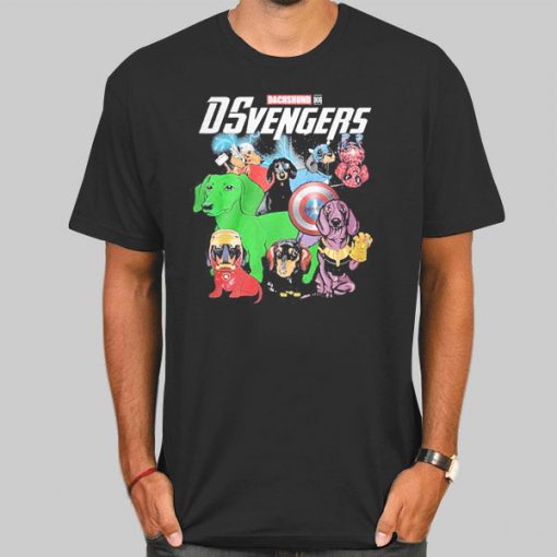 Parody Marvel Avenger Dachshund Avengers T Shirt