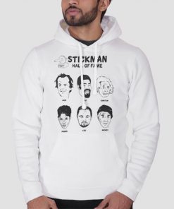Hoodie White Barstool Merch Stickman Hall of Fame I Am Rapaport