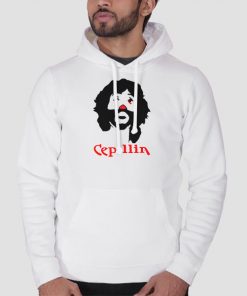 Hoodie White Funny Face Cepillin