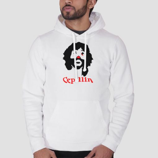 Hoodie White Funny Face Cepillin