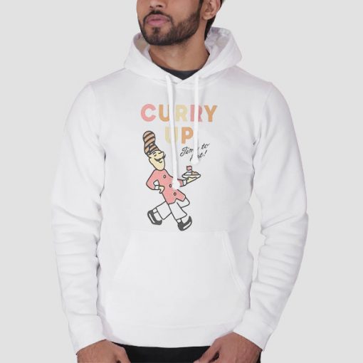 Hoodie White Human Made Curry up