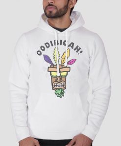 Hoodie White Oodibigah Crash Bandicoot