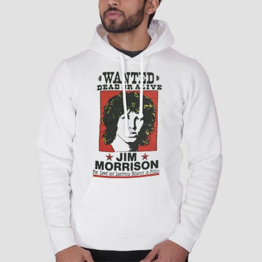 Hoodie White The Wanted Legend Jim Morrison
