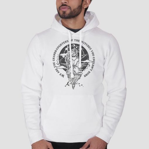 Hoodie White Vintage We Are the Granddaughters of the Witches