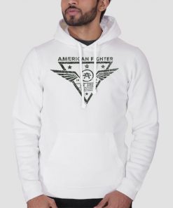 Hoodie White We Are Fearless American Fighter
