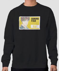Sweatshirt Black Funny Anime Banana Fish
