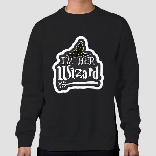 Sweatshirt Black I'm Her Wizard Halloween Couple
