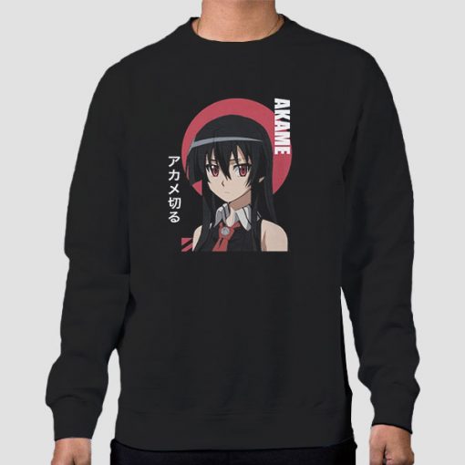 Sweatshirt Black Japanese Anime Merch Akame Ga Kill