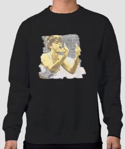 Sweatshirt Black Middle Finger Hip Hop Rihanna