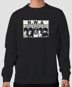 Sweatshirt Black Most Dangerous Group Nwa