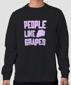 Sweatshirt Black People Like Grapes Graphic