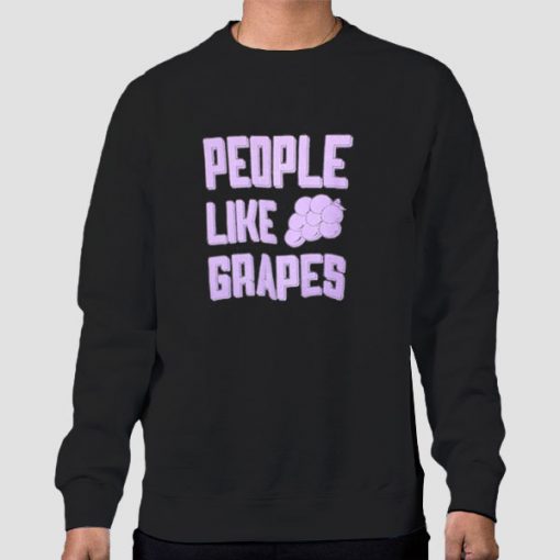 Sweatshirt Black People Like Grapes Graphic