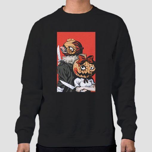 Sweatshirt Black Pumpkin Night Anime Horror