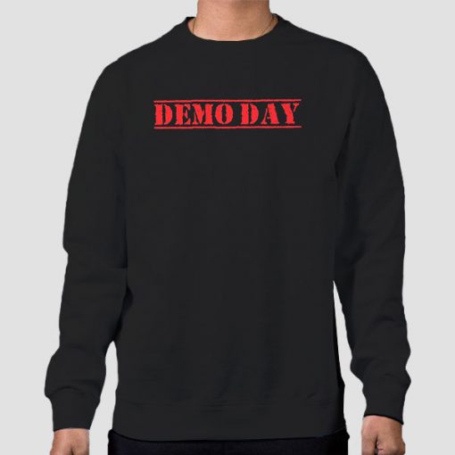 Sweatshirt Black Red Font Demolition Demo Day