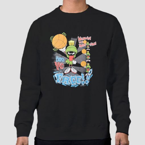 Sweatshirt Black Vintage 90s Basketball Marvin the Martian