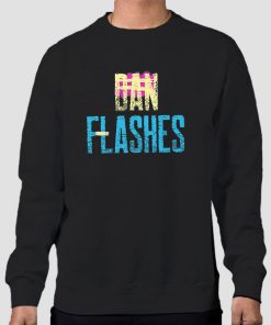 Sweatshirt Black Vintage Graphic Dan Flashes
