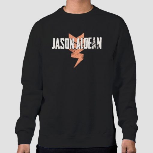 Sweatshirt Black Vintage Logo Jason Aldean