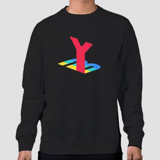 Sweatshirt Black Yub Merch Playstation Logo Parody