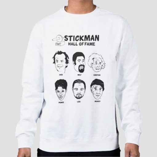 Sweatshirt White Barstool Merch Stickman Hall of Fame I Am Rapaport