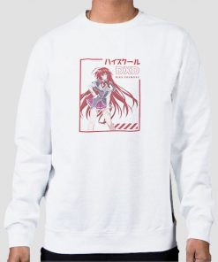 Sweatshirt White High School Dxd Anime Rias Gremory