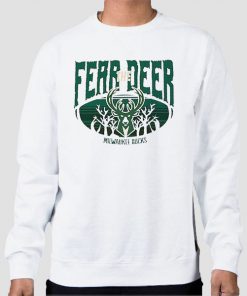 Sweatshirt White Inspired Bucks Fear the Deer