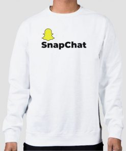 Sweatshirt White Logo Graphic Snapchat