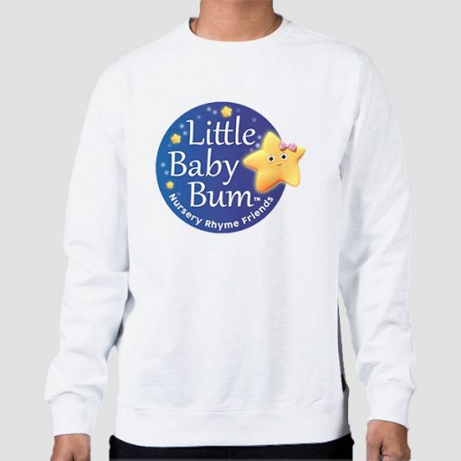 Sweatshirt White Logo Little Baby Bum