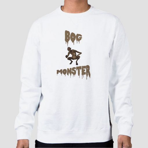 Sweatshirt White Louisiana the Bog Monster