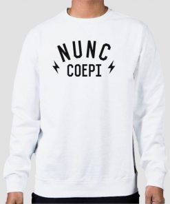 Sweatshirt White Motivation Nunc Coepi