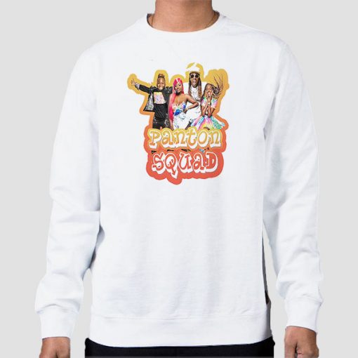Sweatshirt White Panton Squad Merch Family Swaggy