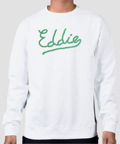 Sweatshirt White Printed Eddie Rocky Horror