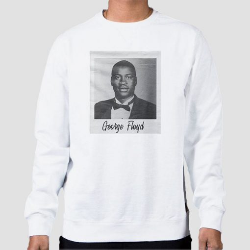 Sweatshirt White Retro George Floyd