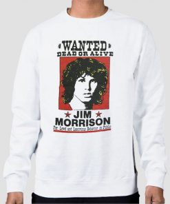 Sweatshirt White The Wanted Legend Jim Morrison