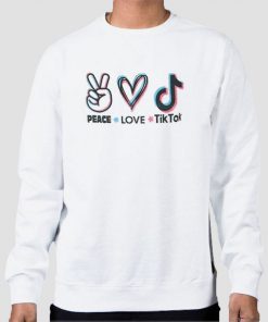 Vintage Peace Love Tiktok Sweatshirt