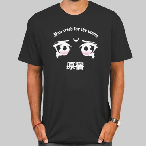 T Shirt Black Cute Kawaii Sailor Moon Eyes