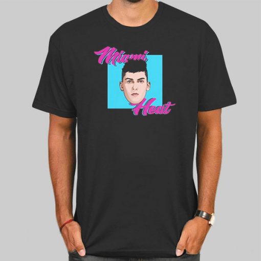 T Shirt Black Miami Heat Tyler Herro