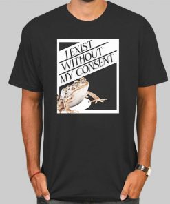 T Shirt Black Vintage I Exist Without My Consent