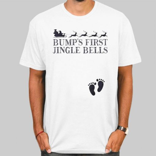 Bump First Juggle Bells Christmas Pregnancy Shirt