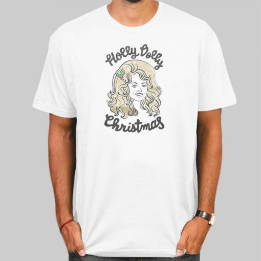 T Shirt White Funny Holy Christmas Dolly Parton