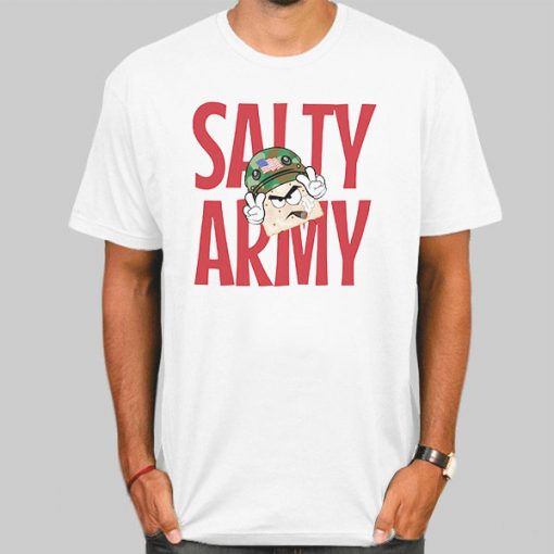 Salty Cracker Merch Mrs Salty Army Shirt