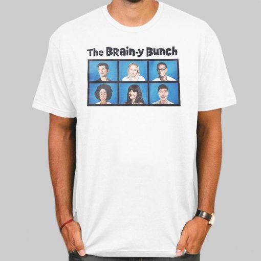 T Shirt White The Good Place the Brainy Bunch