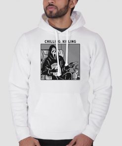 Hoodie White Chilling Killing Scary Movie Ghostface