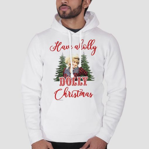 Hoodie White Dolly Parton Holly Dolly Christmas