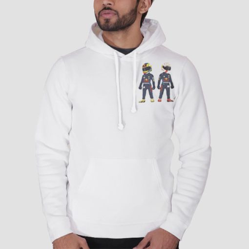 Hoodie White Funny Character Max Verstappen