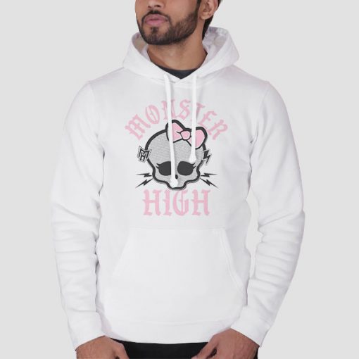 Hoodie White Funny Cutes Monster High